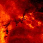 Это изображение было получено по программе IPHAS - фотометрический обзор плоскости Млечного Пути в линии H на телескопе Исаака Ньютона,